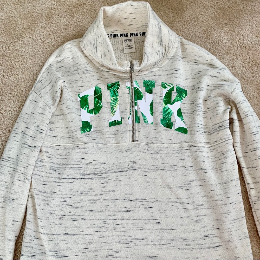 VS PINK Quarter Zip Pullover